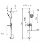 Walrus Serena 龍頭套裝3件 (面盆龍頭 + 浴缸龍頭 + 花灑套裝)